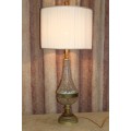 A SPECTACULAR WEST GERMAN MADE (LARGE) HAND CUT LEAD CRYSTAL TABLE LAMP IN MAGNIFICENT CONDITION