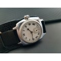 A SPECTACULAR & VERY RARE ANTIQUE (c1928) "ROLEX OYSTER CUSHION" STAINLESS STEEL GENTS WRIST WATCH