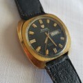 A STUNNING 1970's VINTAGE SWISS MADE "NIVADA" COMPENSAMATIC AUTOMATIC 21 JEWEL GENTS WATCH