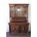 A SPECTACULAR ANTIQUE CARVED HENRY II FRENCH RENAISSANCE WALNUT BUFFET-A-DEUX CORPUS CABINET