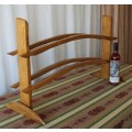 WOW!!! A SUPERB HAND MADE "BRANDY BARREL" FREE STANDING WOODEN WINE RACK IN AWESOME CONDITION