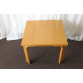 AN AMAZING "SQUARE" LIGHT OAK BENTWOOD COFFEE/ OCCASIONAL TABLE IN WONDERFUL CONDITION