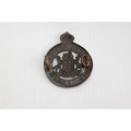 A FANTASTIC (UNION OF) SOUTH AFRICAN ARMY INSTRUCTIONAL CORPS CAP BADGE WITH KINGS CROWN