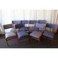 A FABULOUS COLLECTION OF 8x STUNNING RETRO (SOLID IMBUIA) VISITORS/ DINING CHAIRS bid/chair