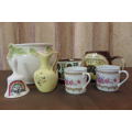 A FANTASTIC COLLECTION OF ASSORTED PORCELAIN INCLUDING CRESCENT POTTERIES AND MORE