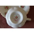 A BEAUTIFUL VINTAGE ROYAL ALBERT FINE BONE CHINA "FORGET-ME-NOT ROSE" CUP & SAUCER DUO - GORGEOUS!!