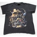 AN AWESOME 100% COTTON "DEATH MACHINE" BRANDED PRINTED T-SHIRT IN GREAT CONDITION !!!!