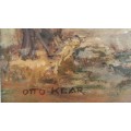 AN EXQUISITE, HIGHLY COLLECTIBLE ORIGINAL OTTO KLAR (1908 -1994) OIL PAINTING! GREAT INVESTMENT ART!