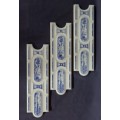 AN AWESOME COLLECTION OF 3x PORTUGUESE MADE BLUE & WHITE TRANSFER PRINT PORCELAIN "TRIM TILES"