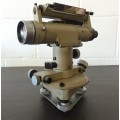 An incredible antique Carl Zeiss Jena theodolite surveyor in the original box with accessories