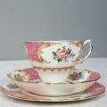 A spectacular Royal Albert Fine Bone China "Lady Carlyle" collection trio in pristine condition