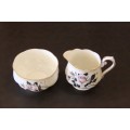 A stunning Royal Albert "Queen's Messenger" series fine bone china milk jug & sugar bowl set
