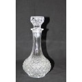 A stunning ornate 500ml crystal liqueur decanter with a crystal stopper in fabulous condition!!!