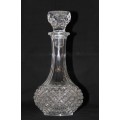 A stunning ornate 500ml crystal liqueur decanter with a crystal stopper in fabulous condition!!!