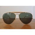 A wonderful pair of vintage authentic Ray Ban aviators in original brown pouch in good condition