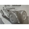 Awesome black and white prints of a MG 1948 TC by Dean Scott Simon bid/print