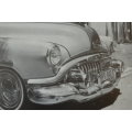 Beautiful signed limited edition print of a 1952 Buick by Dean Scott Simon bid/print