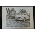 Limited edition prints of a 1949 Ford Fordor & 1953 Crestline Sunliner Convertible bid/print