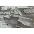 Brilliant black and white prints of a 1948 Chrysler Coupe by Dean Scott Simon bid/print