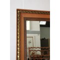A spectacular X-large yellow wood Cheval mirror with gold gild carved & beading detailing - WOW!!!