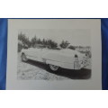 Awesome black & white print of a 1948 Cadillac Series 62 Convertible by Dean Scott Simon. RS17