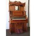 A spectacular rare antique Victorian (1902 - 1920) Newman Bros high back parlor reed organ