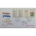 A South African (1984) signed by PW Botha 'New Constitution' first day cover w/ stamps