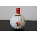 A rare SEALED vintage "Old St. Andrews" Scotch Whisky "Red-top" golf ball whisky decanter