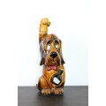 An awesome vintage "stoneware" Dog character decanter with a cork lined stopper
