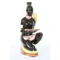 An extremely rare vintage Italian "Luxardo" Gambian Women with a Gold Veil Liqueur Decanter