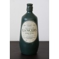 An awesome and very collectable vintage "Lancers" White wine in a stoneware decanter