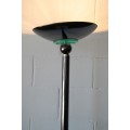 A superb 1.8m tall metallic floor lamp with a dimmer knob in excellent condition