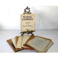 A wonderful vintage collection of sheet music and music education and lesson books