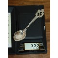A stunning and rare antique "Georgian" hallmarked Sterling Silver "Tennis" trophy teaspoon
