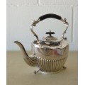 An incredible antique Art Nouveau silver plated teapot w/ Bakelite handles & beautiful ornate detail