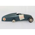 An awesome antique (pre-war) Tri-Ang Minic wind up race car with its original key