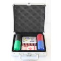 An awesome 100-chip mini poker set in a case in stunning condition