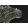 A wonderful deep fish shaped glass serving/ display bowl in stunning condition