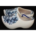 A gorgeous pair of authentic wooden clogs (Child size 6) made in Holland in wonderful condition