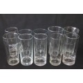 An awesome collection of 10x assorted beverage glasses in good condition - *job lot*