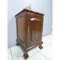A gorgeous antique ball and claw pedestal cupboard in fabulous condition!! gorgeous in all rooms!!
