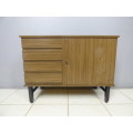 A lovely sewing cabinet with four drawers and a large cupboard. Perfect in a sewing/hobby room! RS17