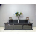 A stunning & very stylish tv stand with place for your entertainment centre and a thick glass top!!