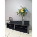 A stunning & stylish tv stand with place for your entertainment centre, suitable in smaller areas!!
