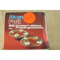 Three amazing boxes of vintage "Alcan Foil" 200ml dessert foil dishes - never used; bid/box