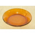 An awesome large French made brown "Duralex" round oven dish in excellent condition