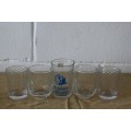 An awesome collection of 15x assorted breakfast juice glasses - bid/glass