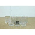 A fantastic collection of seven assorted whisky / brandy glasses incl. Klipdrift Premium;- bid/glass