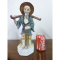 A lovely (large) ornamental ceramic display figurine of an elderly man in good condition!! RS17Sale