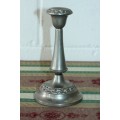 A beautiful vintage English made silver plated candle holder with stunning ornate detaining